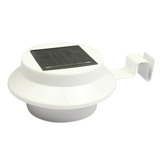 Luz Solar para Exterior Cerca Techo Canal Jardín Patio Wbb17800