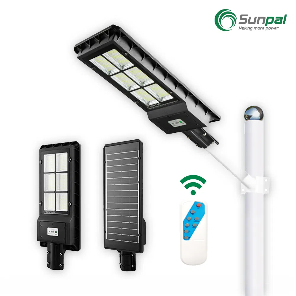 Luces solares exteriores Sunpal 60W sistema de iluminación de seguridad para pared de casa