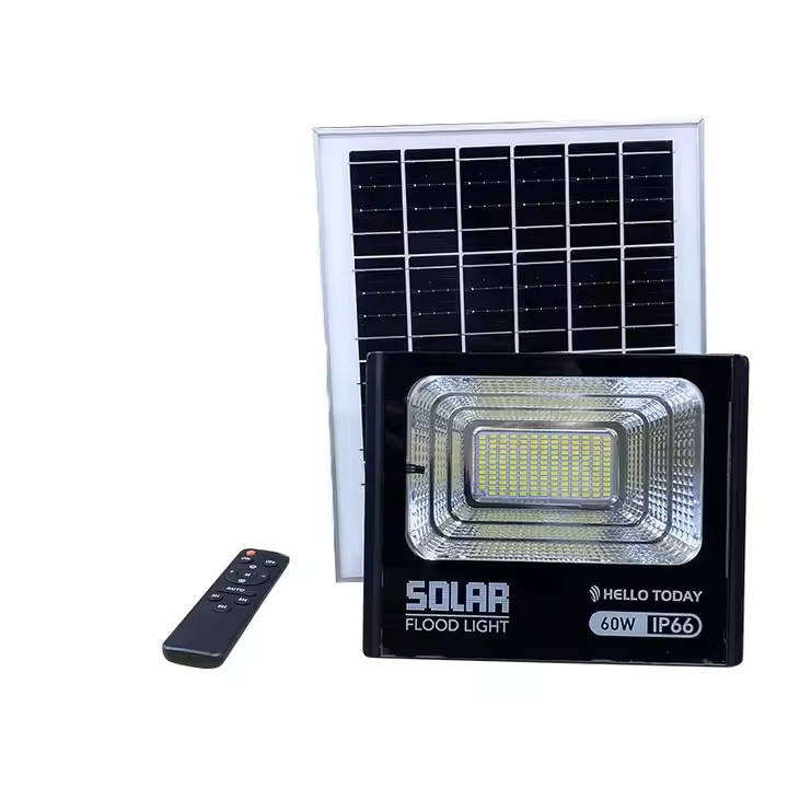 Luces de inundación solares LED 50W 100W 200W 300W 500W Reflectores impermeables para exteriores focos solares con control remoto jardín