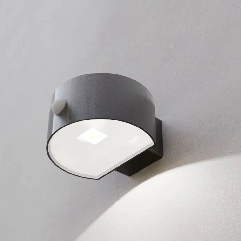 Luz solar exterior LED opulenta a prueba de agua con sensor para escalones, escaleras, cercas, puertas de villas, luces solares de pared para exteriores nocturnas