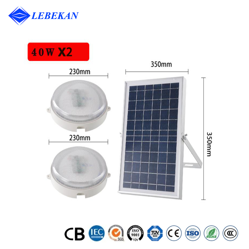 Luz de interior solar, luz colgante, luz diurna para hogar, granero, garaje, taller