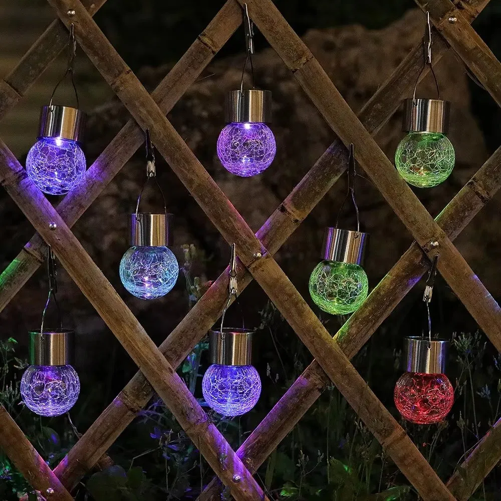 Linterna colgante impermeable solar para jardín y pared