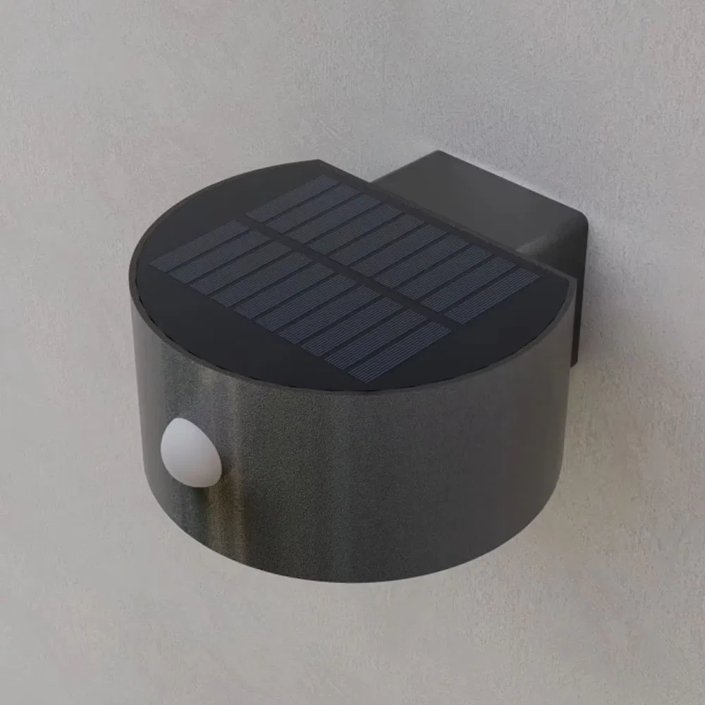 Luz solar exterior LED opulenta a prueba de agua con sensor para escalones, escaleras, cercas, puertas de villas, luces solares de pared para exteriores nocturnas