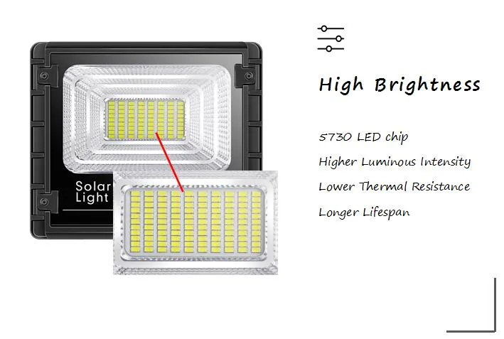 Lámpara de jardín con sensor de movimiento alimentada por energía solar, luz de inundación LED para exteriores y seguridad en el jardín
