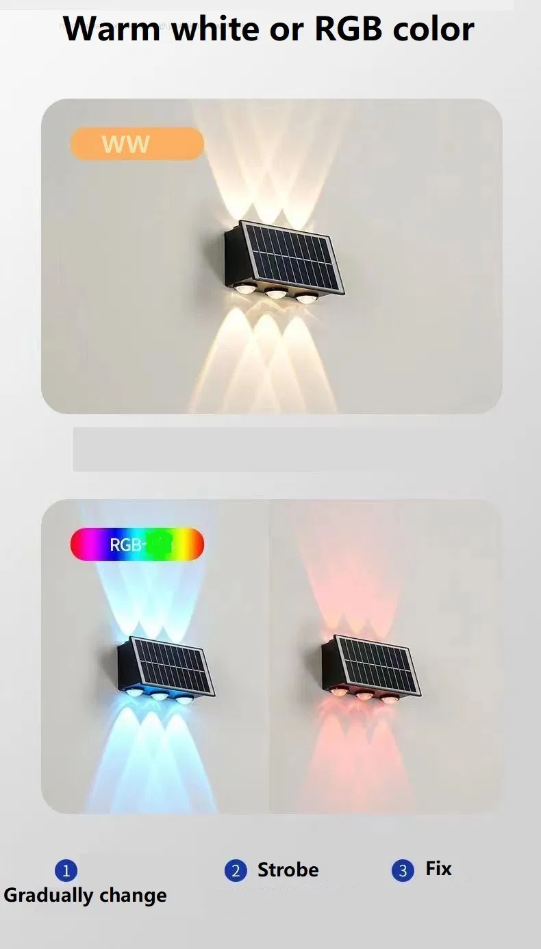 lámpara de pared solar