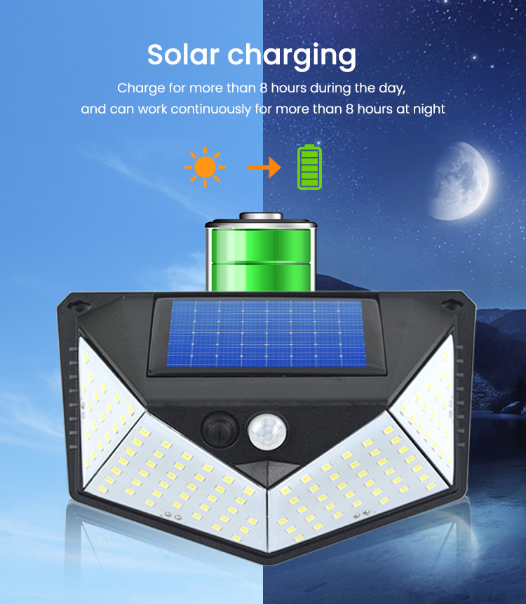 Luces LED solares de Navidad en cadena con movimiento para jardín, luz solar exterior
