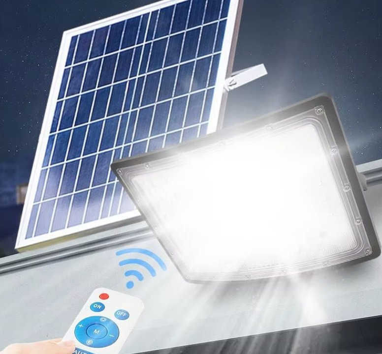 Foco Solar Premium para Exterior IP65 con Carga Automática