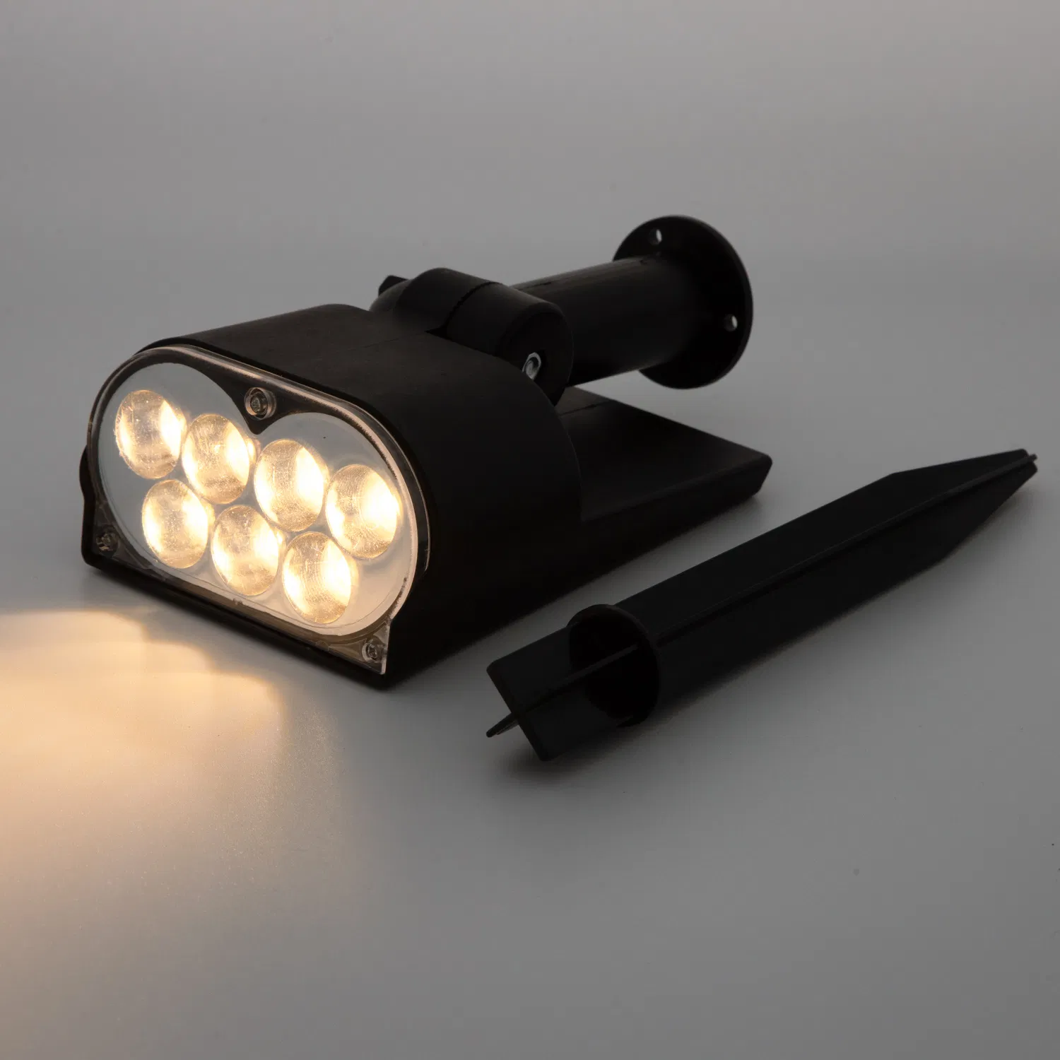 Foco Solar Exterior 7 Iluminación LED Ajustable 2-in-1 Impermeable IP65 Luces de Paisaje LED Solares para Jardín Patio Suministro de Fábrica Opulento