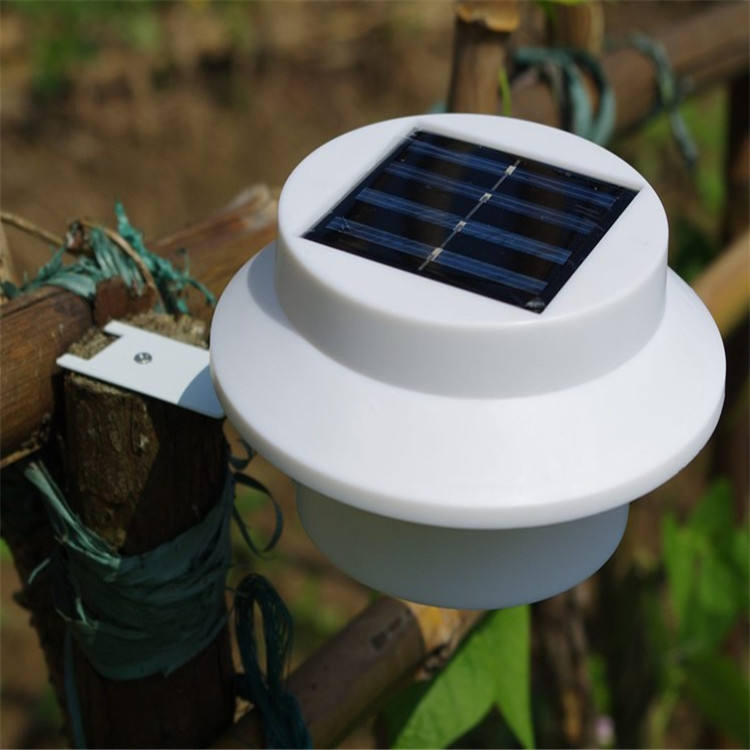 Luz solar exterior para jardín, pared, canalón, cerca, patio trasero, lámpara de calle, lámpara de vida