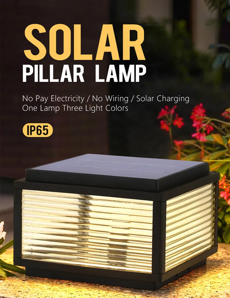 Lámpara de pilar solar