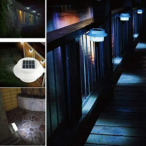 Luz Solar para Exterior Cerca Techo Canal Jardín Patio Wbb17800