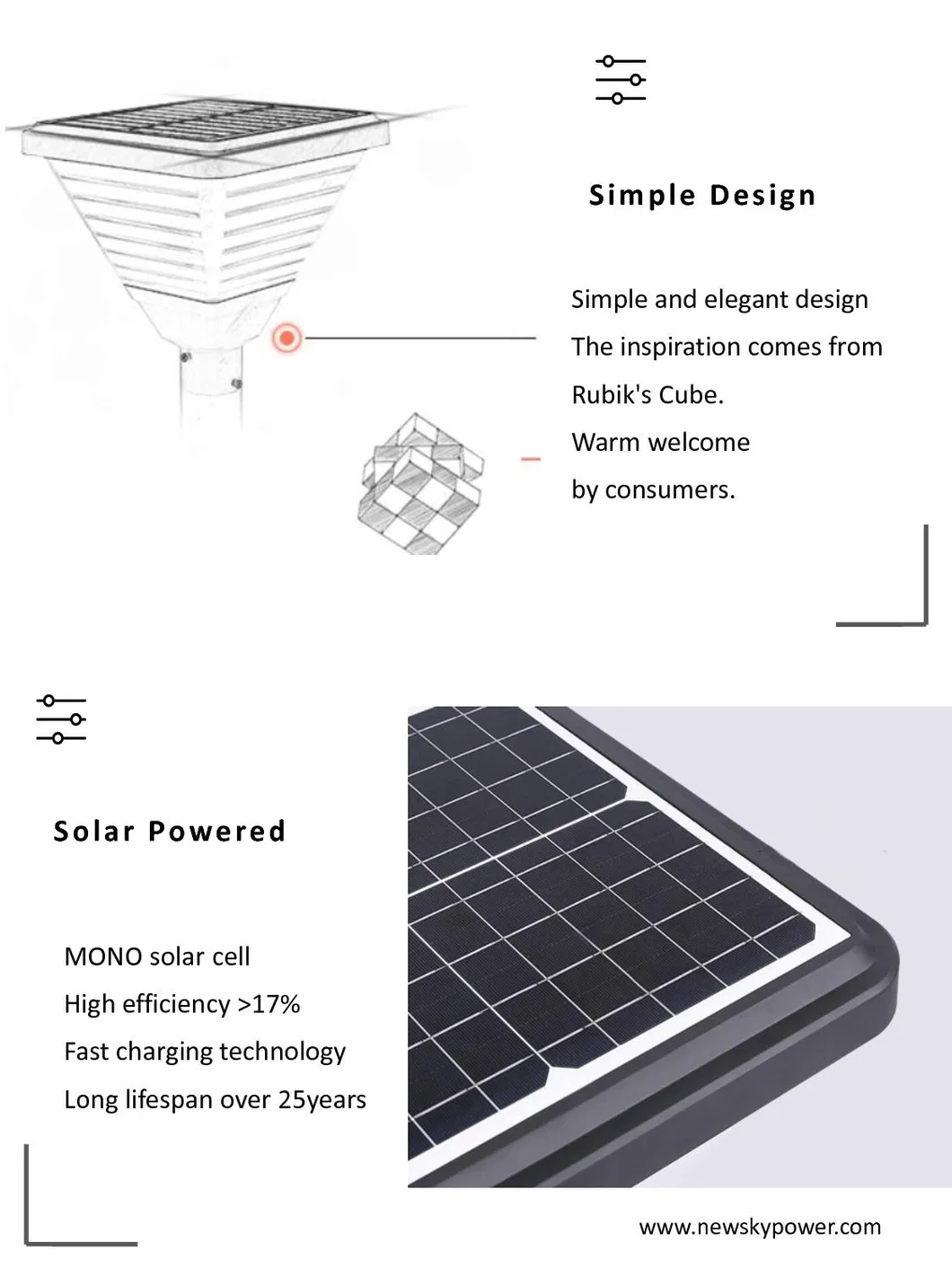 Linternas solares decorativas para caminos y patios