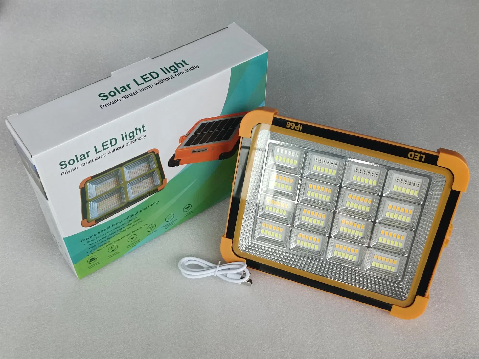 Yaye La Fábrica Más Caliente Precio CE 50W/100W/200W Solar Portátil de Emergencia Multifuncional Linterna Recargable de Litio Battery/1000PCS Stock/ 3years Garantía