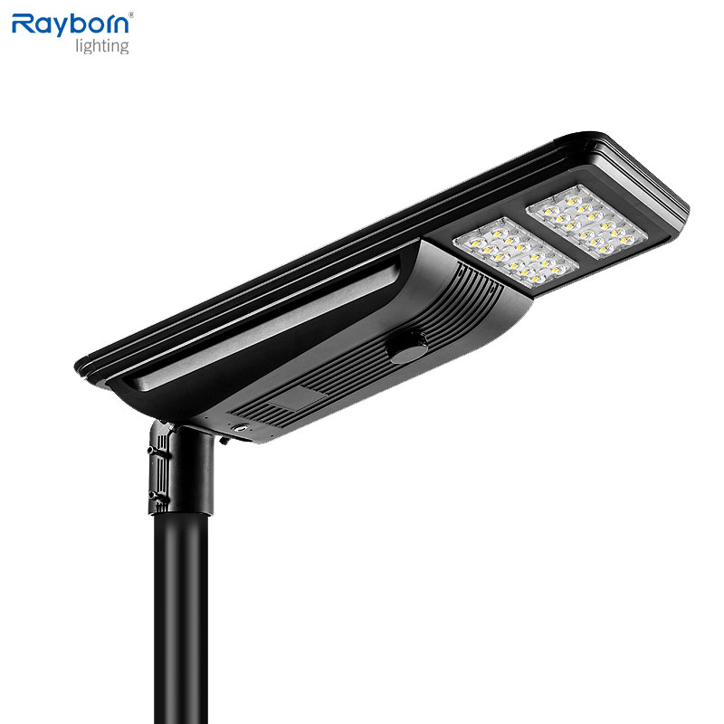Alta Brillantez 200lm/W Luz Solar Integrada con Sensor de Movimiento MPPT para Carreteras y Autopistas 40W/60W/80W/100W/120W/150W/200W Todo en Uno LED Solar Callejero