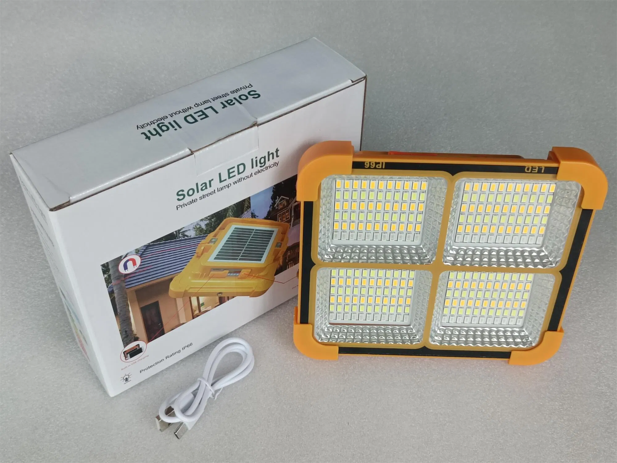 Yaye 50W Faro portátil recargable solar LED de emergencia multifuncional para camping con 1000PCS Stock/ 3 Años de garantía