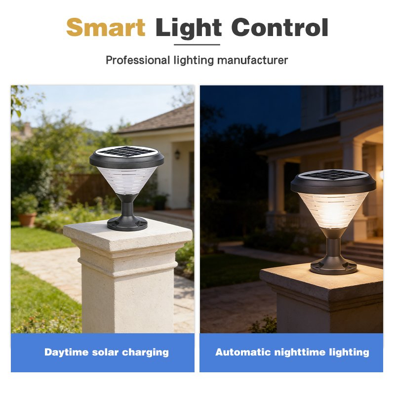 Luces de camino LED solares con sensor de luz automático para decoración de jardín