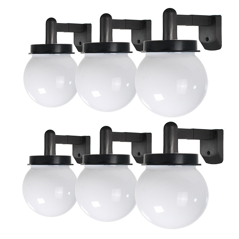 Lámpara de pared para escalera exterior impermeable de estilo chino, luces solares para terraza exterior