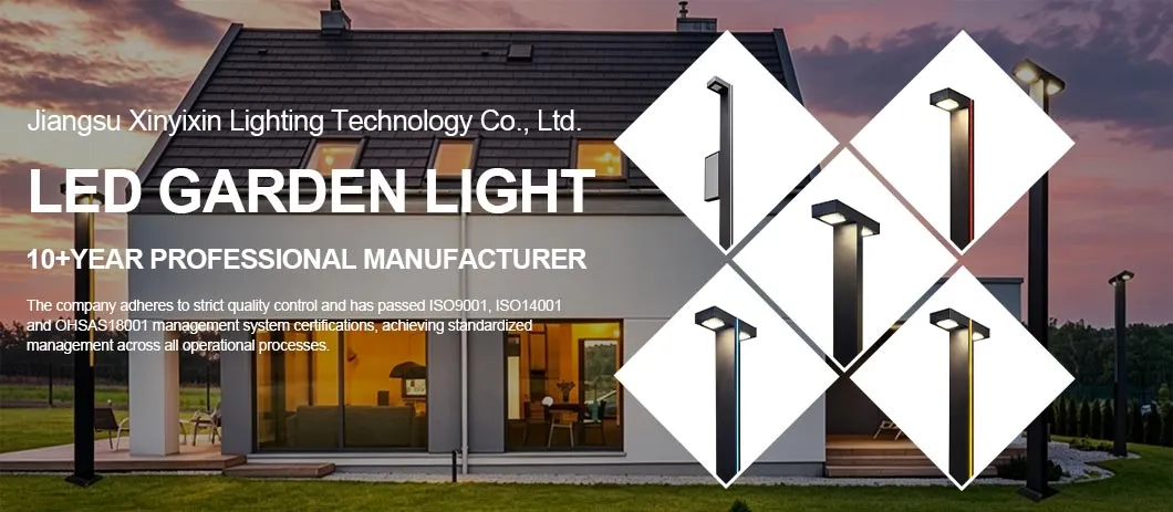 Nueva Tendencia Luz de Jardín LED de Inducción Solar para Terraza Exterior