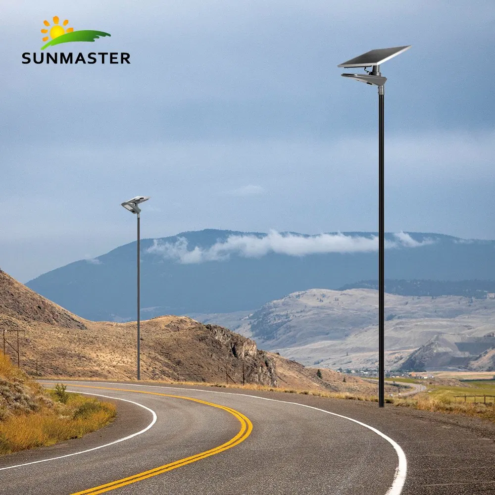 Farola Solar de Calle Oro Lámpara Solar Luz de Calle LED Solar 30W