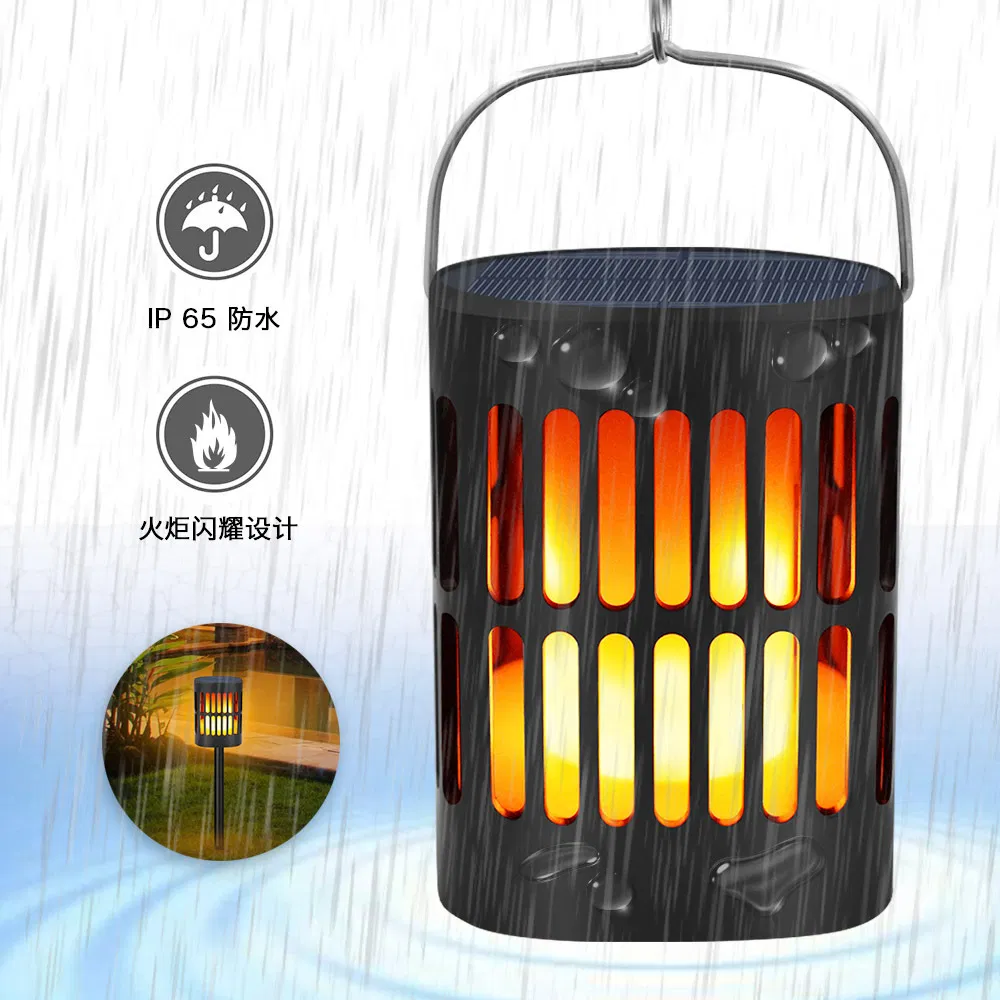 Lámpara Solar de Llama Estilosa para Decoración de Jardín Exterior IP65