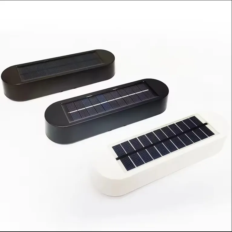 Iluminación de seguridad LED impermeable para exteriores, lámpara de poste de jardín, luz de corredor, luces solares para cercas y canaletas