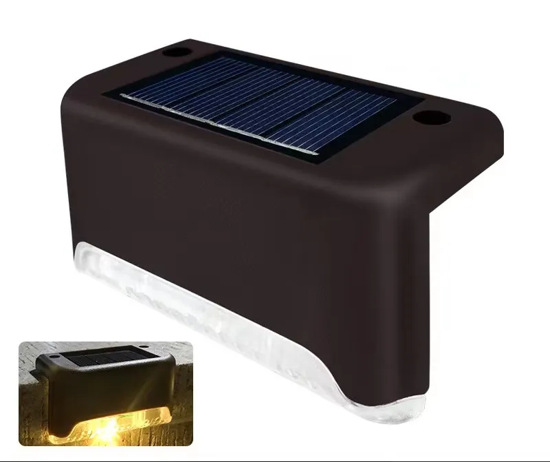 Luz solar para escaleras exteriores, luz para escaleras, luz para pasillos, luz para patios exteriores, luz nocturna