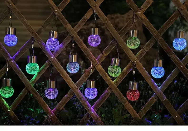 Linterna colgante impermeable solar para jardín y pared