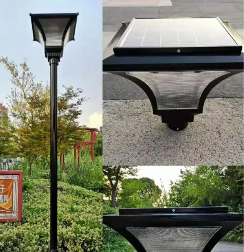 Dimensiones del poste solar de jardín