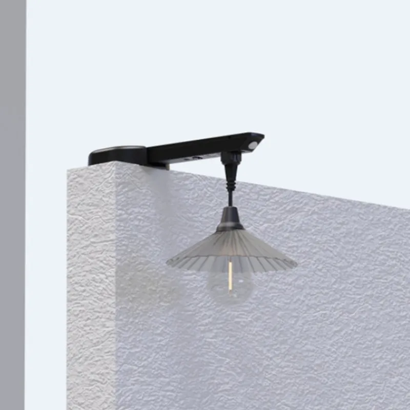 Nuevo trabajo de diseño luz colgante solar impermeable IP65 para jardín de cobertizo