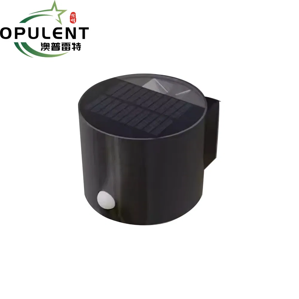 Luz solar exterior LED opulenta a prueba de agua con sensor para escalones, escaleras, cercas, puertas de villas, luces solares de pared para exteriores nocturnas