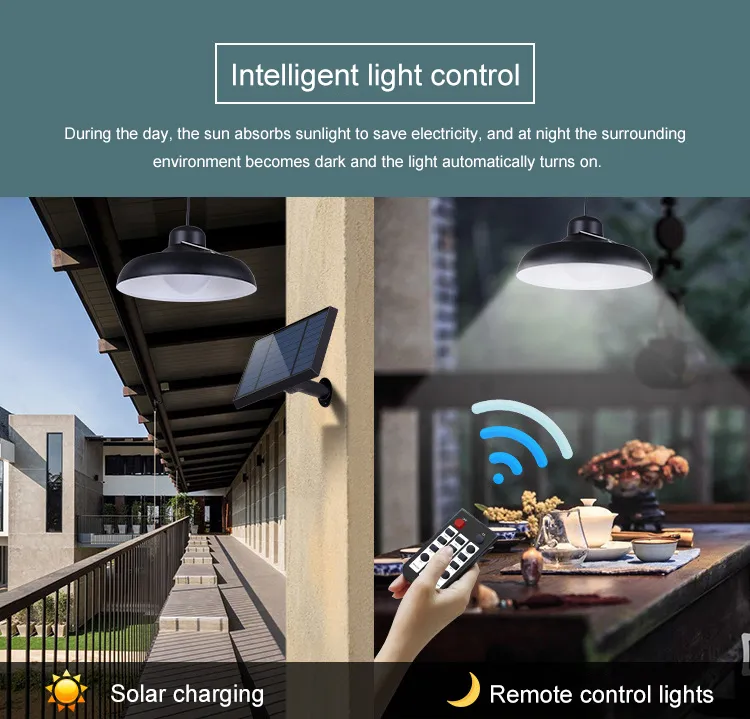 Candelabro solar exterior de alta potencia y luz brillante para cobertizos
