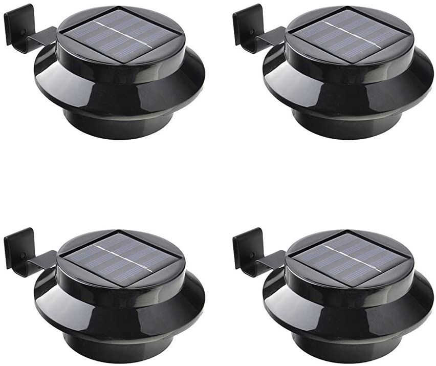 Luces Solares Montadas en la Pared Precio de Fábrica China ISO9001 Certificadas BSCI Luces de Gutter a Prueba de Agua Alimentadas por Energía Solar para Exteriores