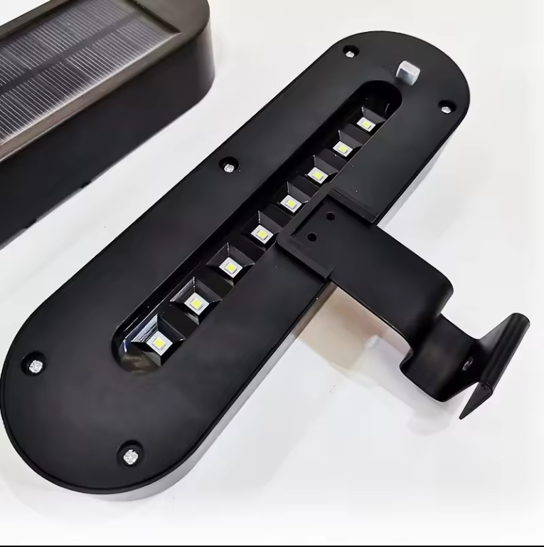 Iluminación de seguridad LED impermeable para exteriores, lámpara de poste de jardín, luz de corredor, luces solares para cercas y canaletas