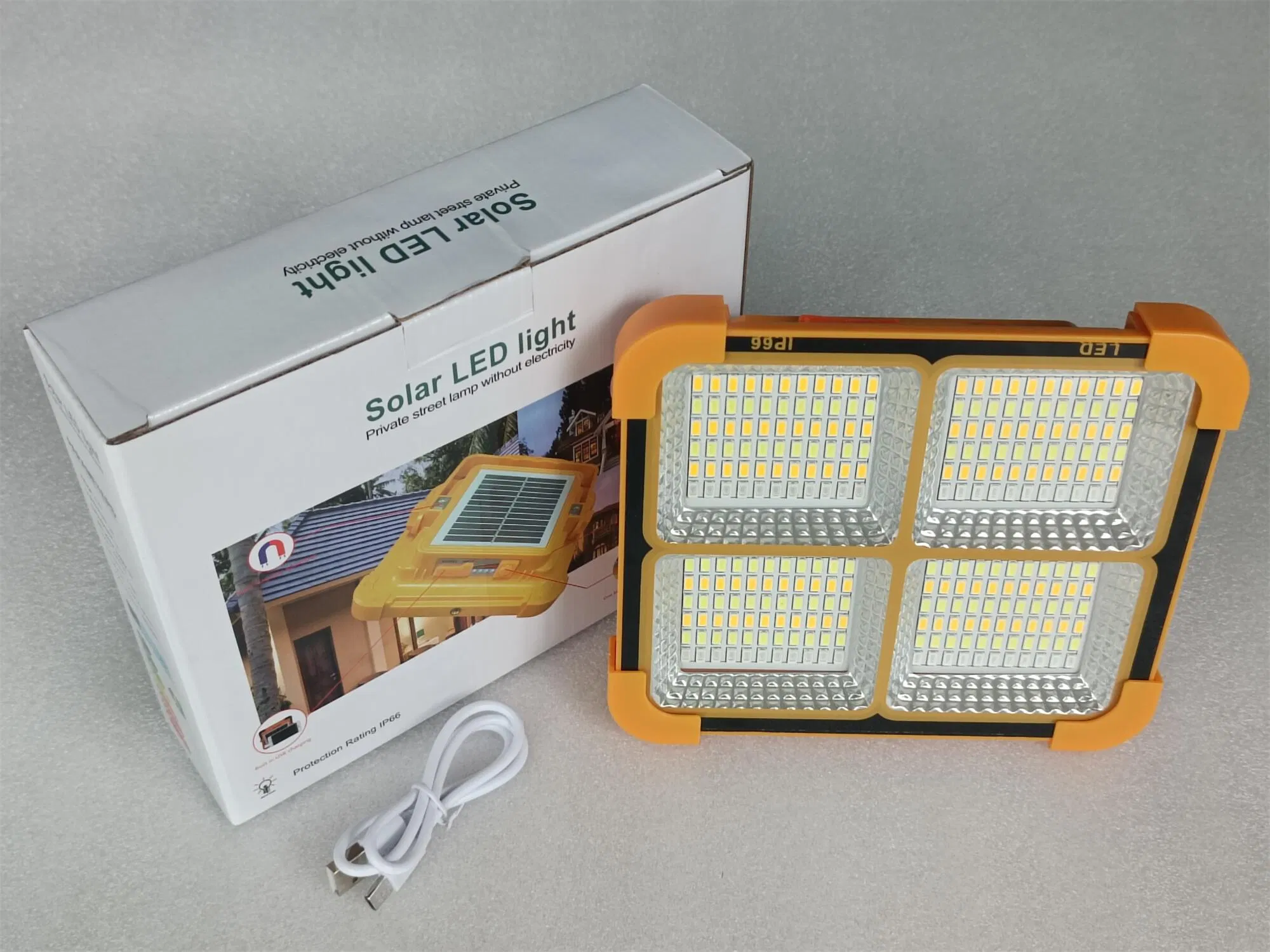Yaye 50W Faro portátil recargable solar LED de emergencia multifuncional para camping con 1000PCS Stock/ 3 Años de garantía