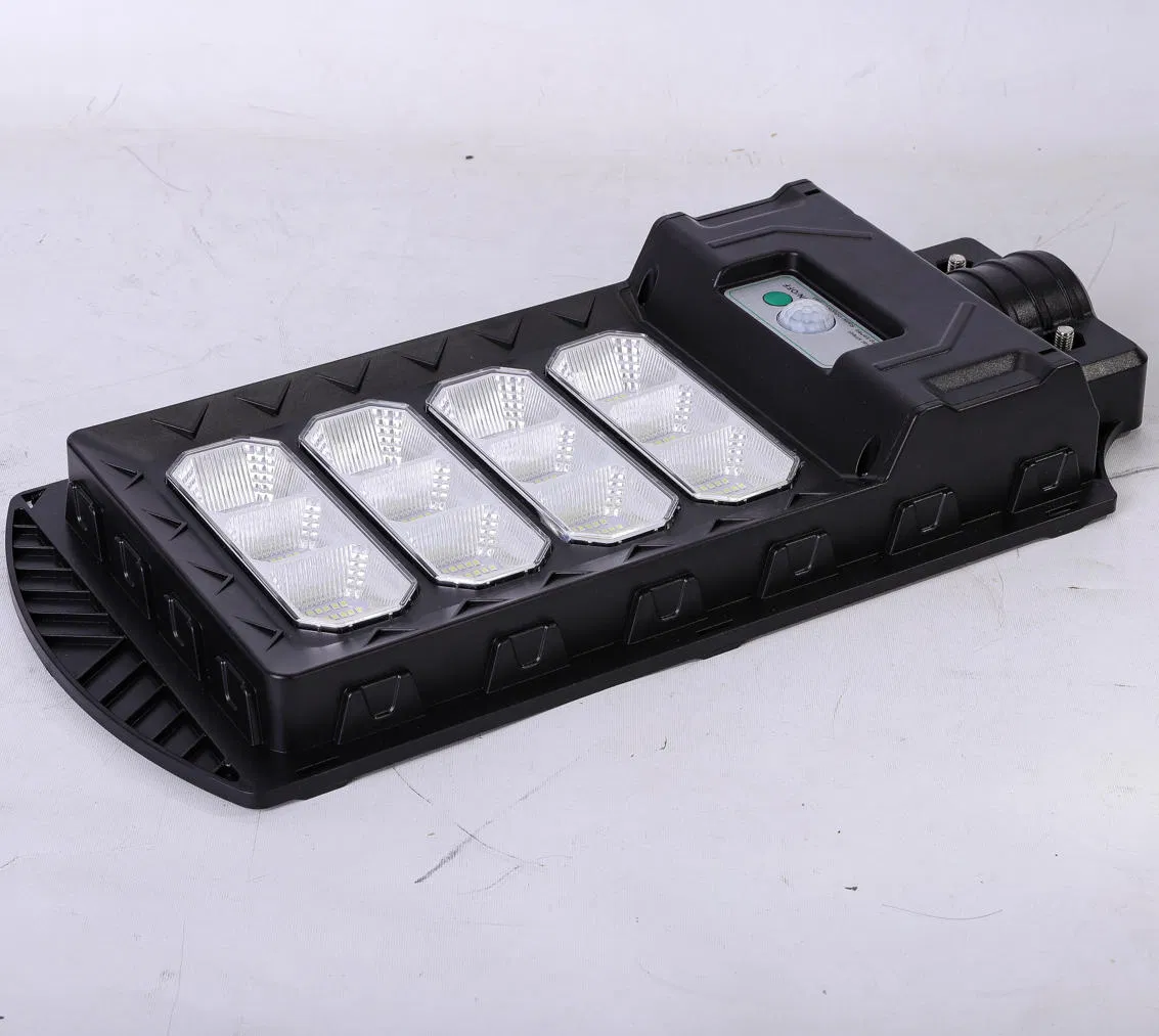 100W Luz de pared LED solar exterior con inducción a prueba de agua para jardín, terraza, garaje, patio y luz de calle