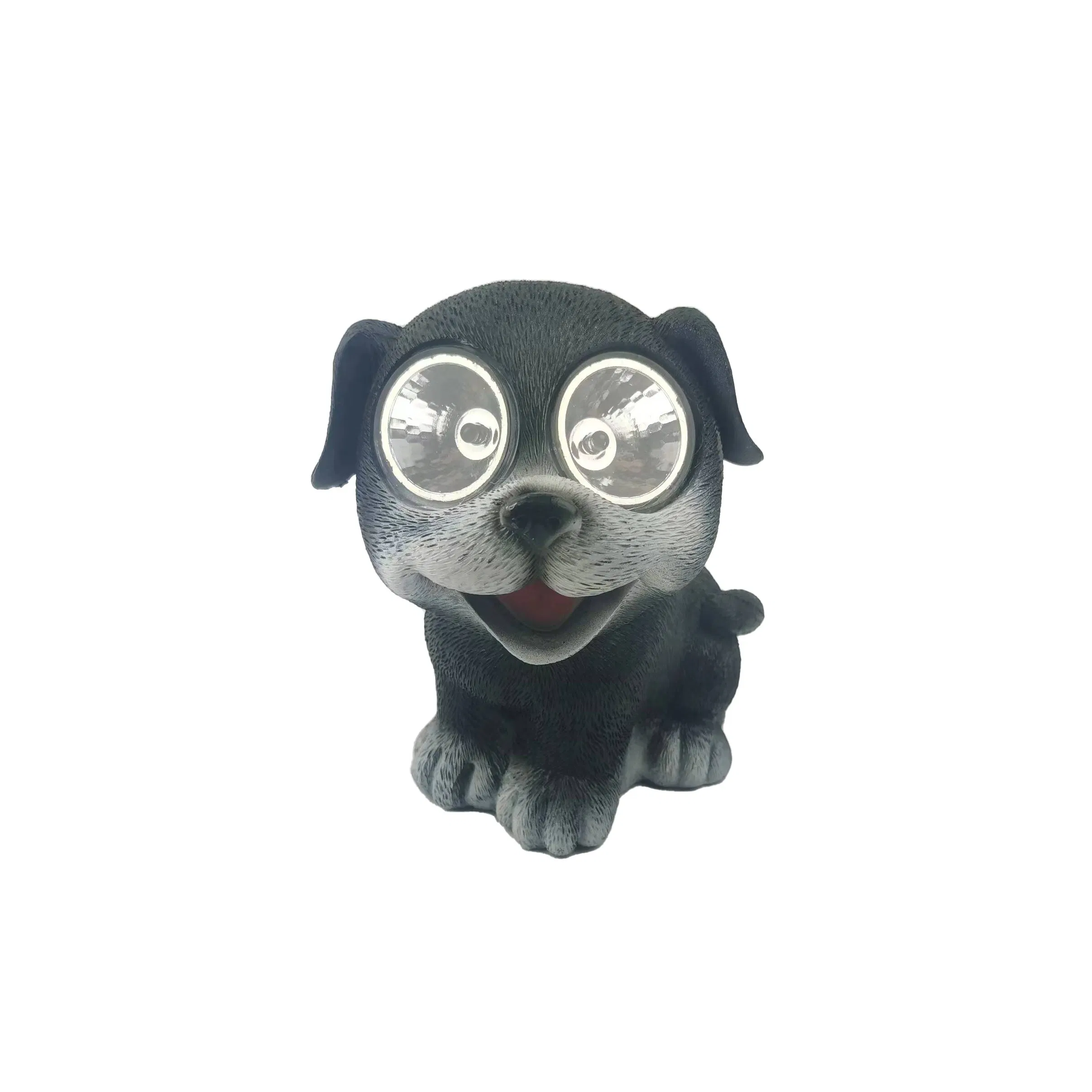 Estatua de animal de dibujos animados al por mayor china, luz solar decorativa para senderos exteriores