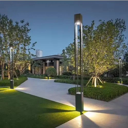 30W Luz Solar Decorativa para Senderos, Luz Solar LED para Patio, Luz LED de Bolardo, Luz Solar para Caminos, Luz Solar para Jardín