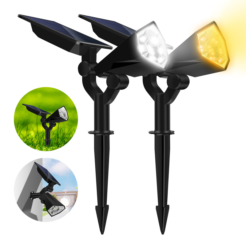 Iluminación solar de paisaje para jardín al aire libre foco