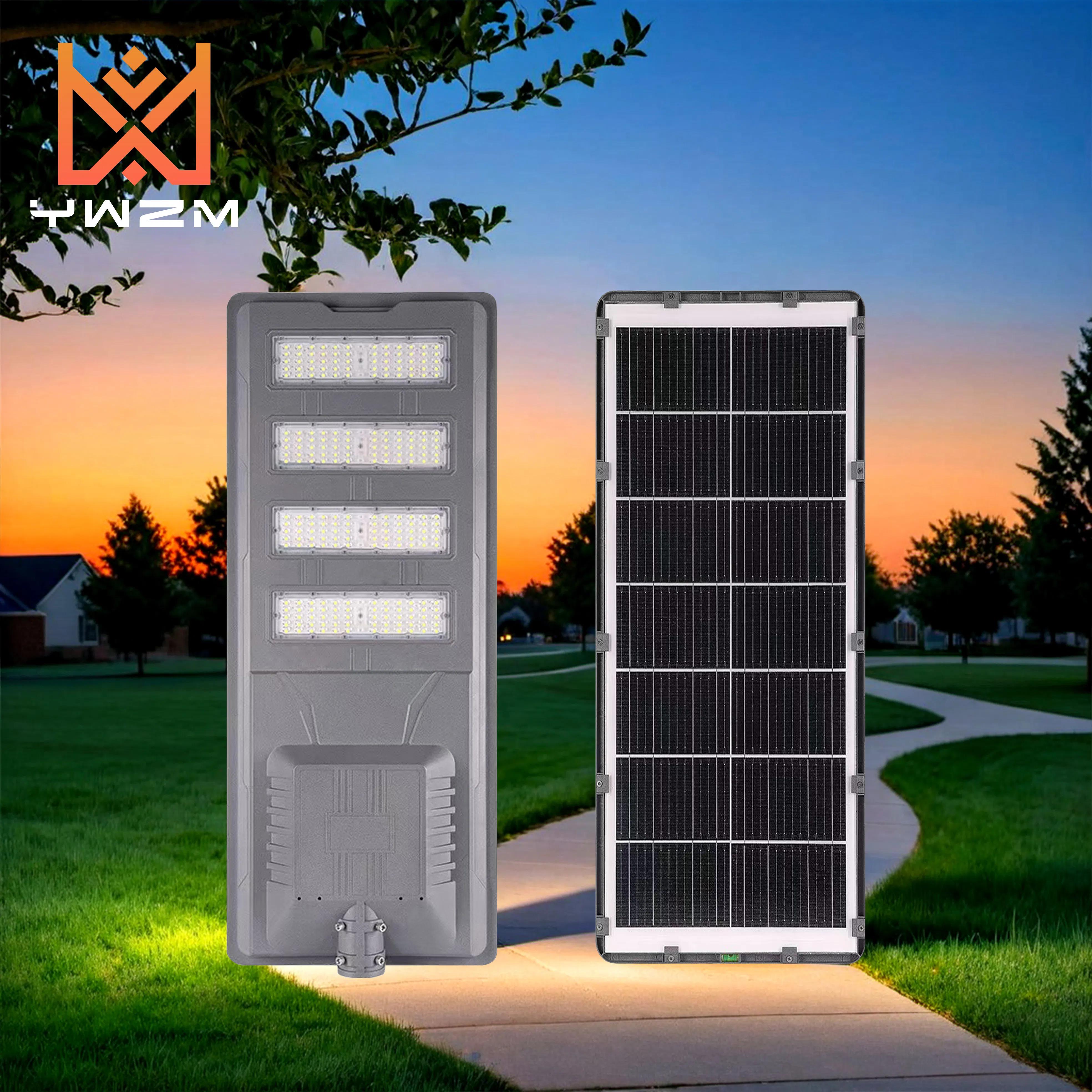 Luces de camino solares elegantes para espacios ecológicos