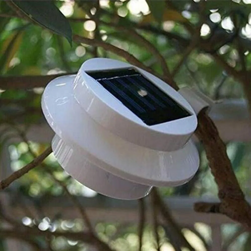 Luz Solar para Exterior Cerca Techo Canal Jardín Patio Wbb17800