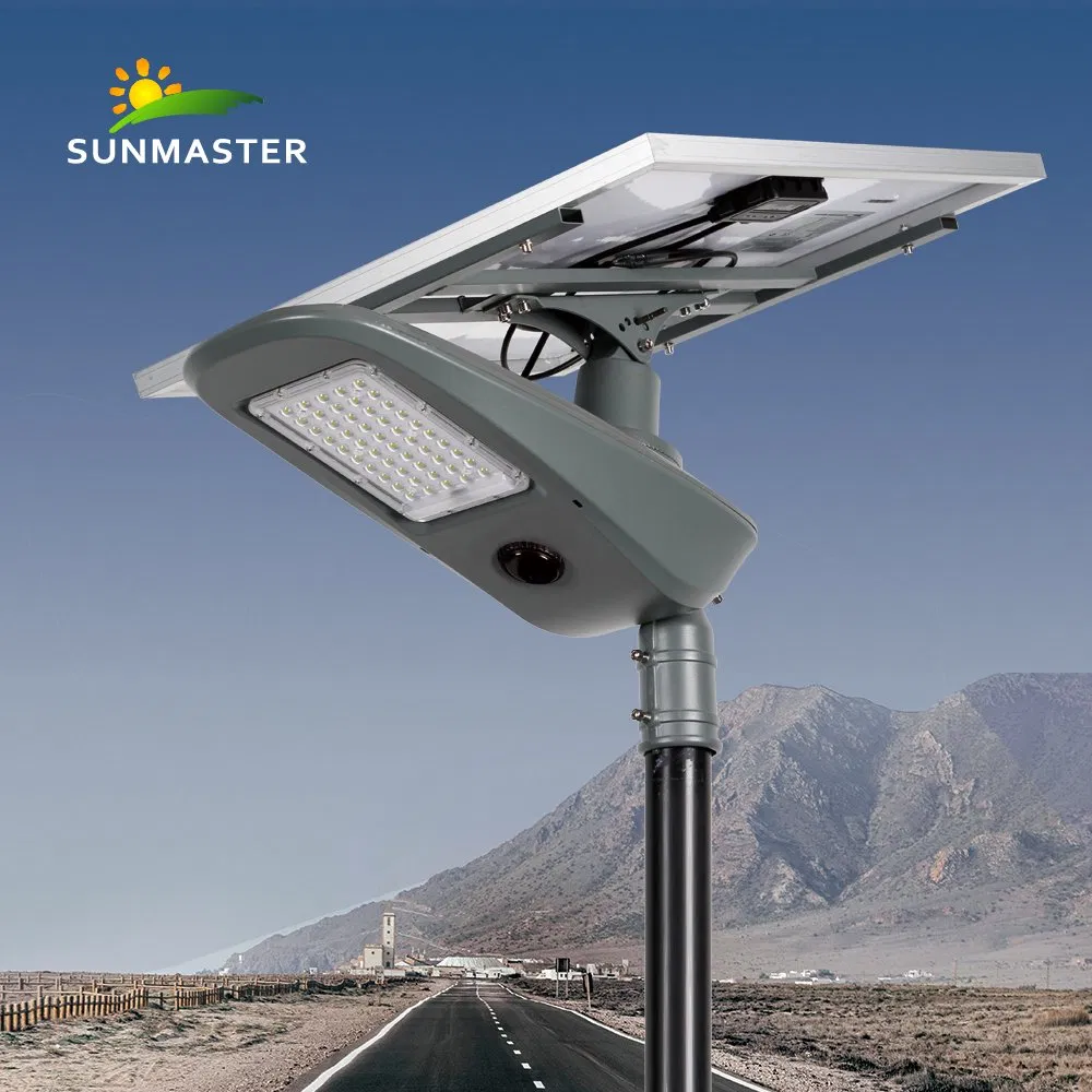 Farola Solar de Calle Oro Lámpara Solar Luz de Calle LED Solar 30W