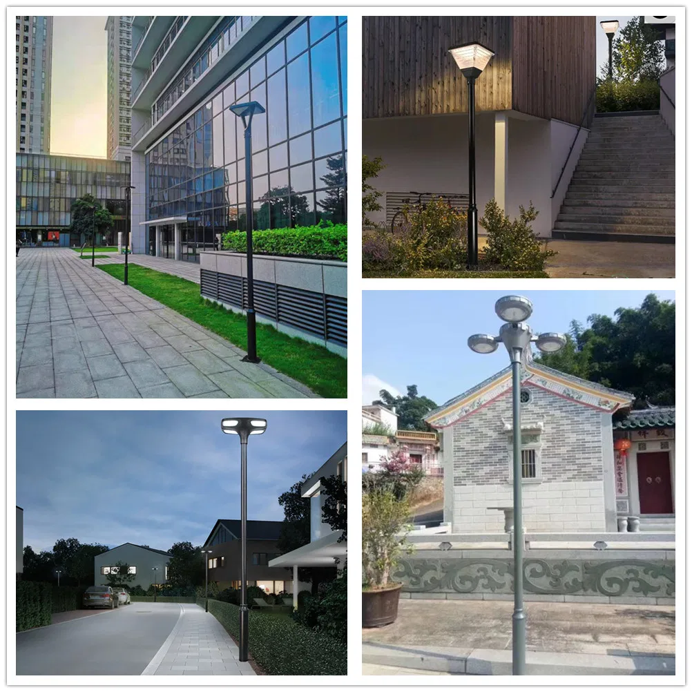 Linternas de jardín solares de lujo para gazebo, hotel, banco, parque, calle y carretera