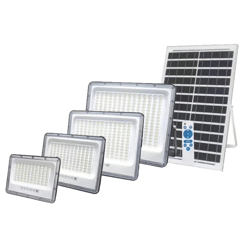 300W 6000K Luz Solar de Inundación Exterior con Control Remoto, Luz de Seguridad Solar que se Enciende y Apaga Automáticamente desde el Anochecer hasta el Amanecer para Patio, Terraza, Cobertizo