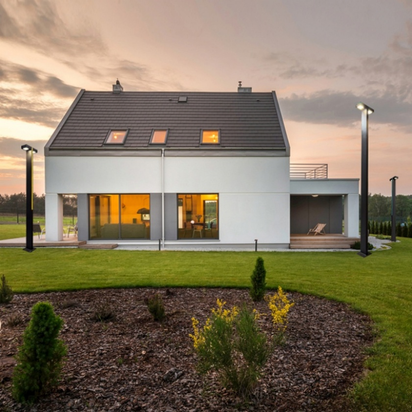 Nueva Tendencia Luz de Jardín LED de Inducción Solar para Terraza Exterior