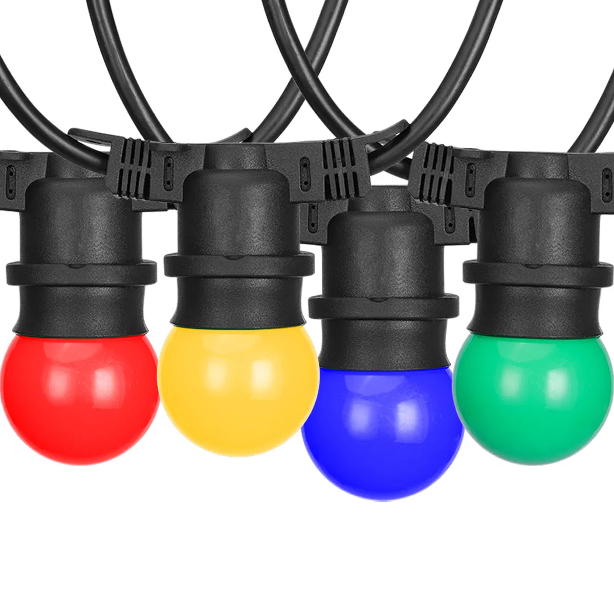 Proveedor Dorado 32.8FT Guirnalda Solar de Navidad para Terraza G45 Luces de Cadena LED