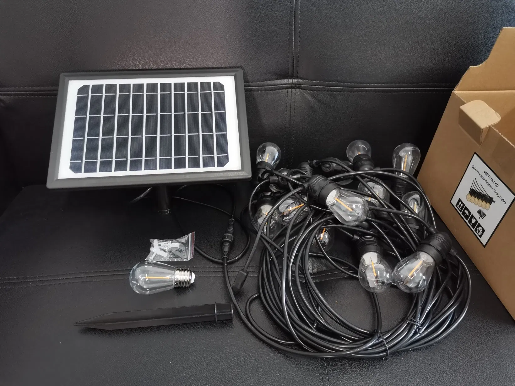 IP44 Luces de cadena solares impermeables para Navidad para uso en hogar, hotel, fiesta y bistró