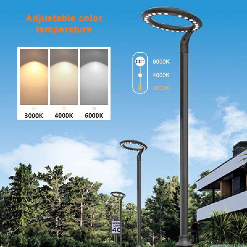 Lámpara de camino alimentada por energía solar, impermeable, luz LED para exteriores
