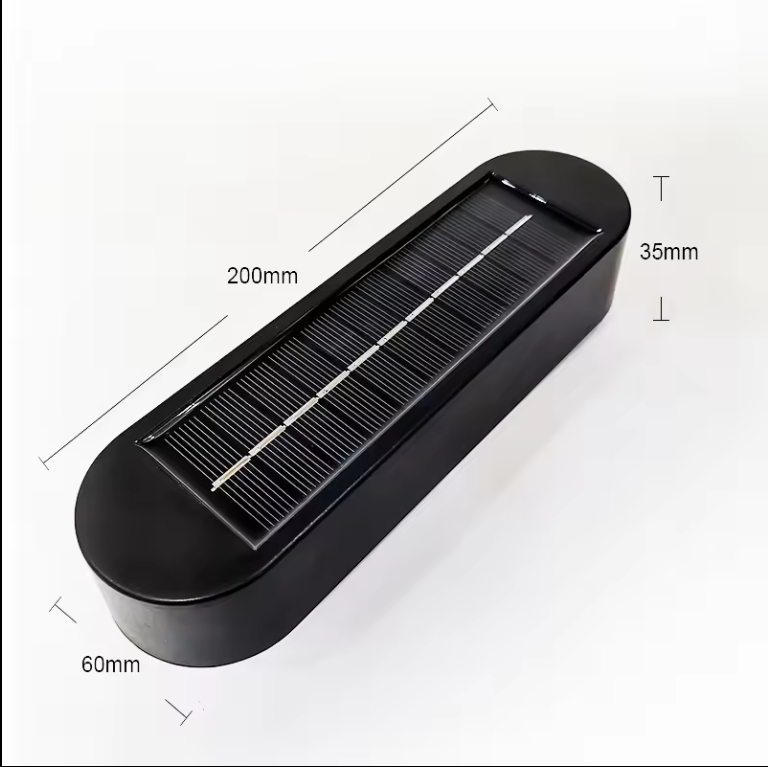 Iluminación de seguridad LED impermeable para exteriores, lámpara de poste de jardín, luz de corredor, luces solares para cercas y canaletas