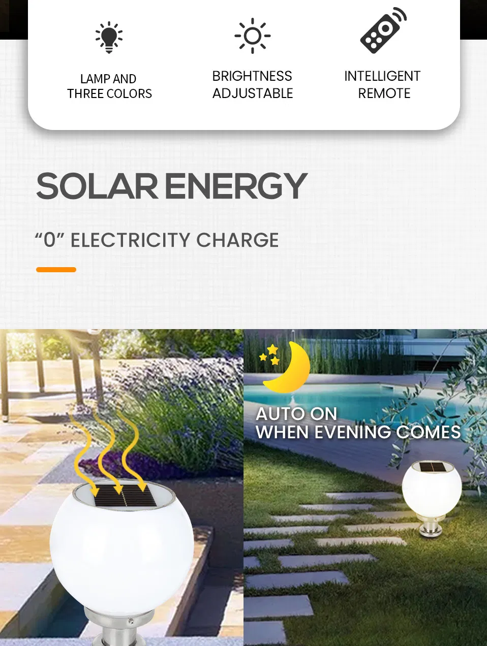 Luz solar decorativa 2