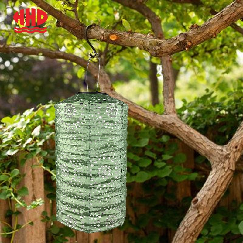 Decoración de jardín Hkh, patrón de corte de papel Tyvek DuPont impermeable, farol solar